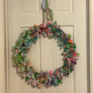 Lilly Pulitzer Fabric Wreath